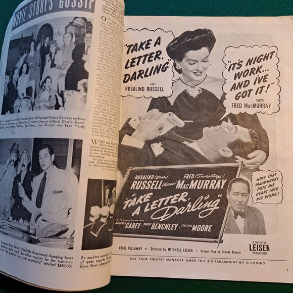 Vintage Aug 1942 Movie Story magazine. - Picture 3 of 8